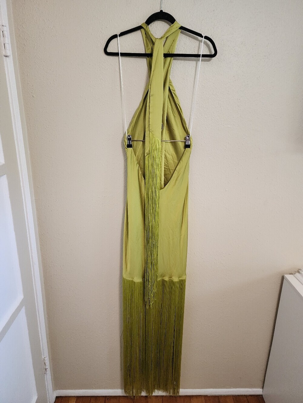Show Me Your MuMu Lime Green Fringe Maxi Dress - Picture 9 of 10